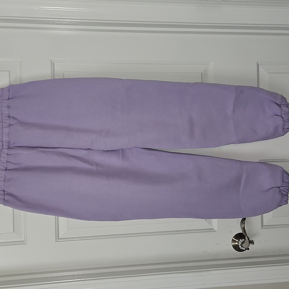 NEW Comfrt Pastel Sweatpants Lavender Size L - Picture 7 of 8
